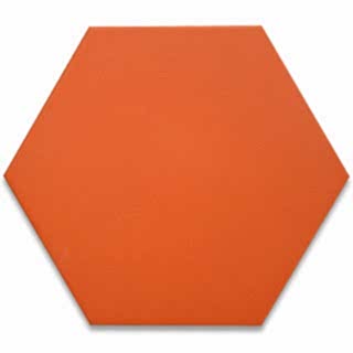  Altıgen Seramik Karo - Turuncu