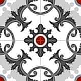 4070-20x20 Desenli Seramik Karosu