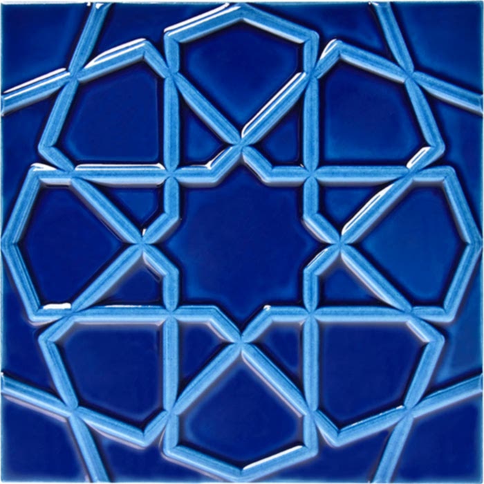 20*20 cm Rölyef Kobalt