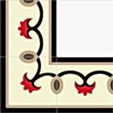 4810 20x20 Desenli Seramik Bordür Karo