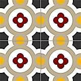 4490 20x20 Desenli Seramik Karosu