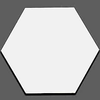  Altıgen Seramik Karo - Beyaz